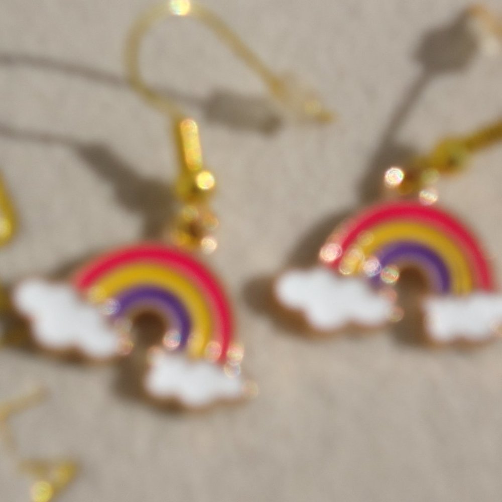Hanging Rainbow Earrings - Picture 11 of 14